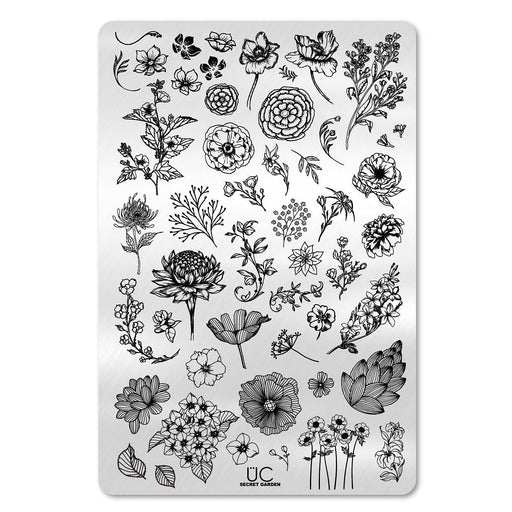 UberChic Beauty Secret Garden-01 Stamping Plate Lavender