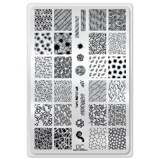 UberChic Beauty Simply Organic-04 Stamping Plate Light Gray