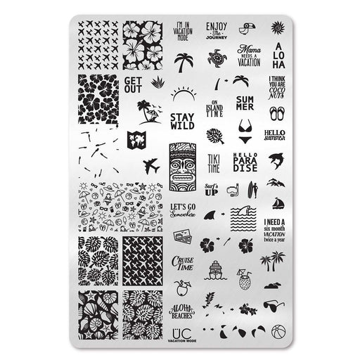 UberChic Beauty Vacation Mode Stamping Plate Lavender