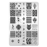 UberChic Beauty Wild West-02 Stamping Plate Black