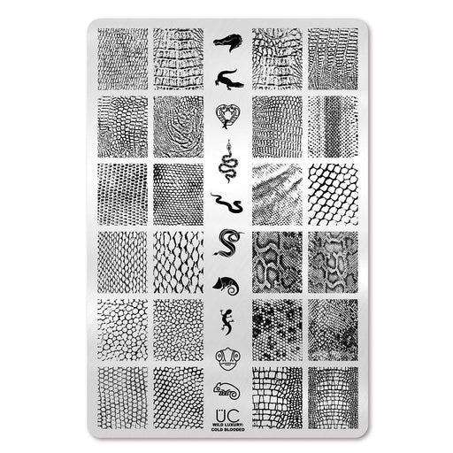 UberChic Beauty Wild Luxury: Cold Blooded Stamping Plate Black