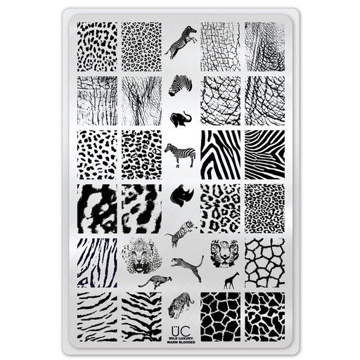 UberChic Beauty Wild Luxury: Warm Blooded Stamping Plate Black