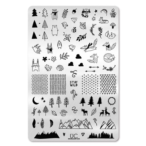 UberChic Beauty Woodland Chic Stamping Plate Lavender