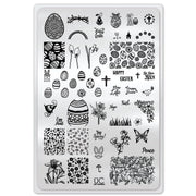 UberChic Beauty Yay Spring! Stamping Plate Light Gray