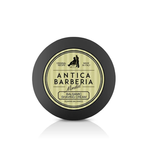 Antica Barberia Mondial US Balsamic Solid Shaving Cream in Plastic Jar 125ml Shave Prep White Smoke