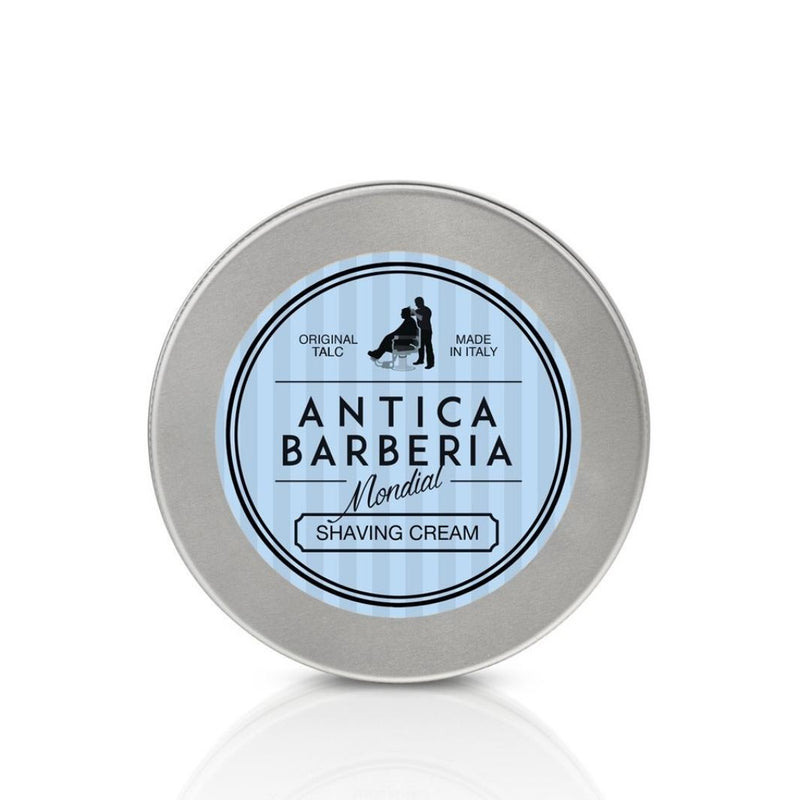 Antica Barberia Mondial US Original Talc Solid Shaving Cream in Aluminum Jar 150ml Shave Prep White Smoke