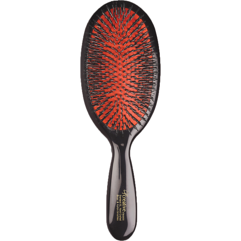 Creative Pro Hair Tools Classic Signature Paddle Boar Bristle Hair Brush Hair Brush White Smoke XL Boar Bristle