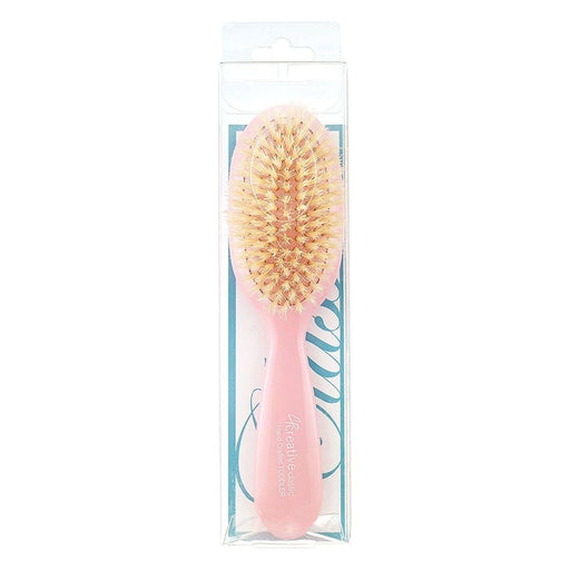 Creative Pro Hair Tools Classic Toddler/Baby Soft Boar Bristle Hair Brush-Colors-Blue-Pink-Silver Hair Brush White Smoke Silver,Blue,Pink