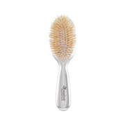 Creative Pro Hair Tools Classic Toddler/Baby Soft Boar Bristle Hair Brush-Colors-Blue-Pink-Silver Hair Brush White Smoke Silver