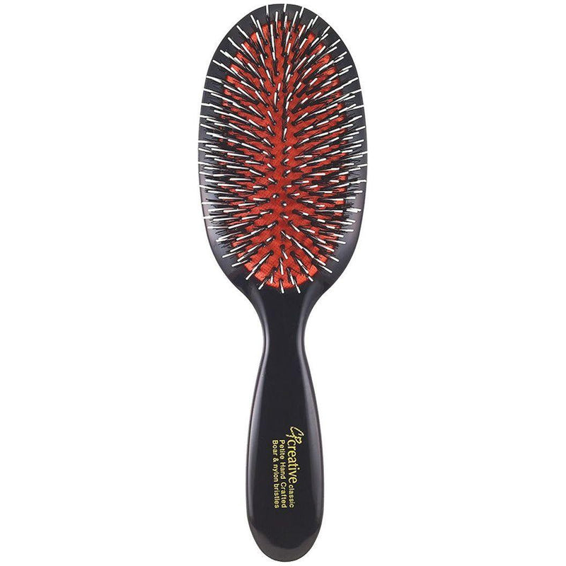 Creative Pro Hair Tools Classic Signature Paddle Boar Bristle Hair Brush Hair Brush White Smoke Petite Mixed Bristle