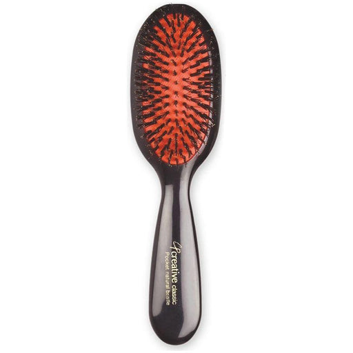Creative Pro Hair Tools Classic Signature Paddle Boar Bristle Hair Brush Hair Brush White Smoke Pocket Boar Bristle