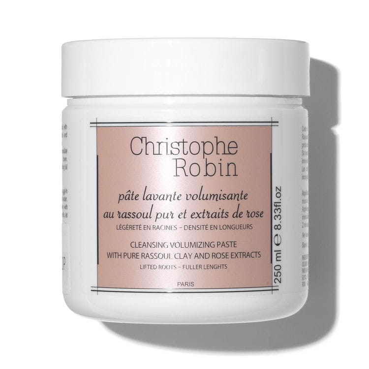 Nava Beauty CHRISTOPHE ROBIN Cleansing Volumizing Paste with Pure Rassoul Clay and Rose Extracts White Smoke