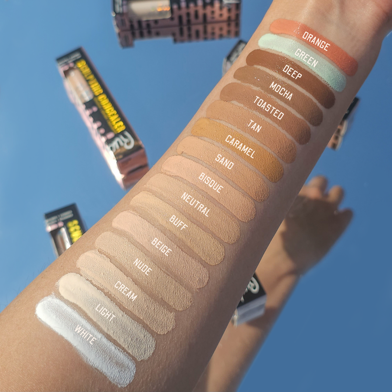 Rude Cosmetics Sculpting Concealer Concealer Slate Gray White,Light,Cream,Nude,Beige,Buff,Neutral,Bisque,Sand,Caramel,Tan,Toasted,Mocha,Deep,Green,Orange