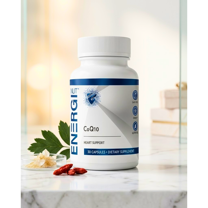 Energi Nutrition CoQ Health Supplement Antique White