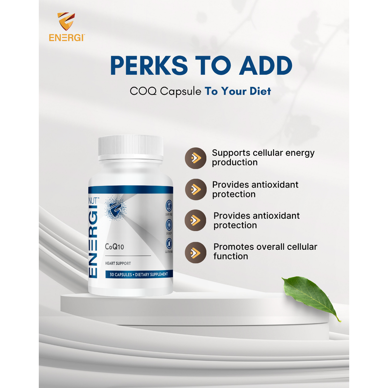 Energi Nutrition CoQ Health Supplement Lavender