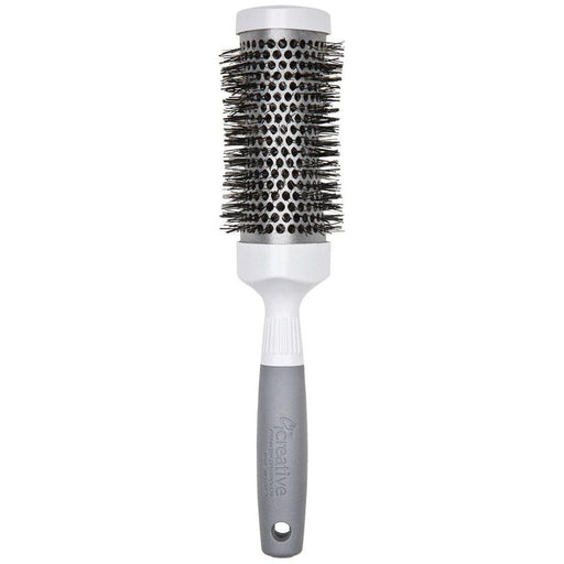 Creative Pro Hair Tools T-Curve Silver Nano Ionic Hair Brush Hair Brush White Smoke 100-TC (2.5")