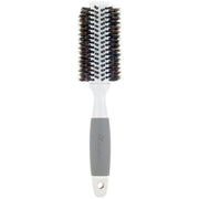 Creative Pro Hair Tools Ceramic Barrel Round Boar Bristle Hair Brush for Thick Hair Hair Brush White Smoke 102-ME (2")