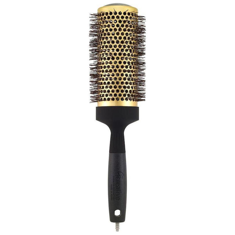 Creative Pro Hair Tools Gold Nano Ceramic Hair Brush with 6 Inch XL Barrel Hair Brush White Smoke 3"(CR133-G XL)