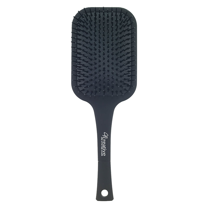 Creative Pro Hair Tools Static-Free Paddle Nylon Hair Brush Hair Brush White Smoke 1603-SI - Nylon Pin