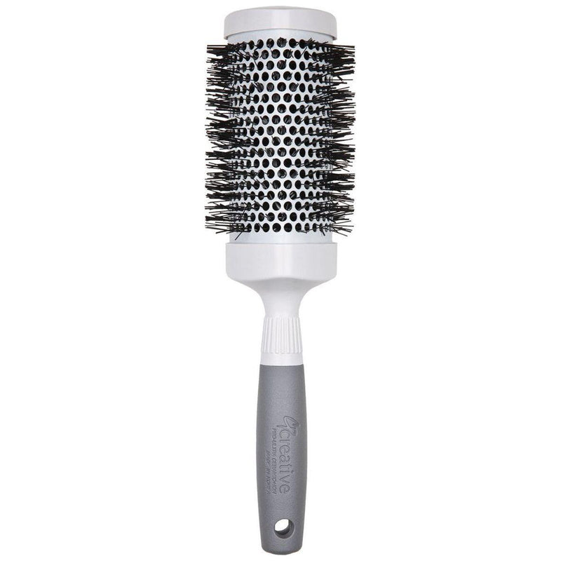 Creative Pro Hair Tools Pro Ceramic Triangle Hair Brush Hair Brush White Smoke 3"(CR200p)