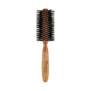 Creative Pro Hair Tools Eco-Friendly Birchwood and Cork Boar Bristle Round Hair Brush Hair Brush White Smoke CRC2 XL (2.75)