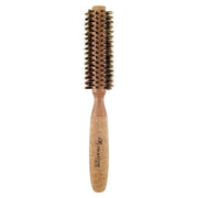 Creative Pro Hair Tools Eco-Friendly Birchwood and Cork Mixed Boar Bristle Round Hair Brush Hair Brush White Smoke CRCM2 (1.25")