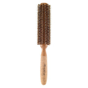 Creative Pro Hair Tools Eco-Friendly Extended 6" Long Cork Barrel Round Hair Brush Hair Brush White Smoke Boar/Nylon Mix