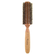 Creative Pro Hair Tools Eco-Friendly Birchwood and Cork Mixed Boar Bristle Round Hair Brush Hair Brush White Smoke CRCM4 (2")