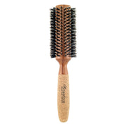 Creative Pro Hair Tools Eco-Friendly Birchwood and Cork Mixed Boar Bristle Round Hair Brush Hair Brush White Smoke CRCM4X (2.5")