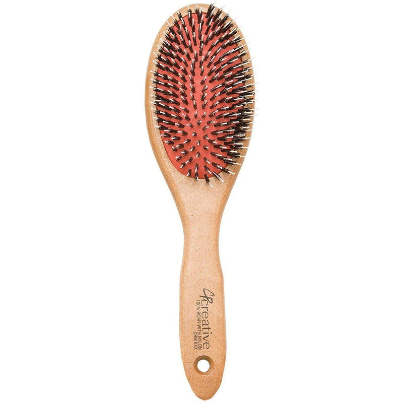 Creative Pro Hair Tools Eco-Friendly Mixed Bristle Paddle Hair Brush Hair Brush White Smoke CRM6,CRM6X