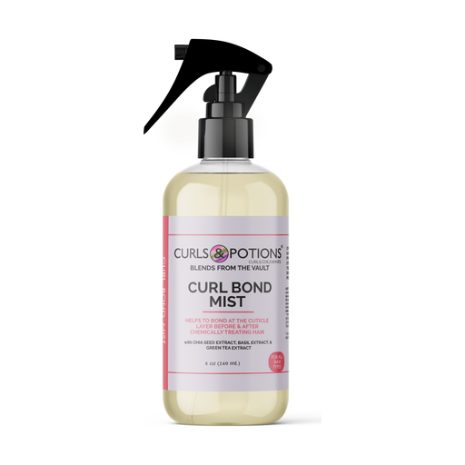 Curls & Potions Curl Bond Mist HAIR conditioner Light Gray 8 oz Bottle