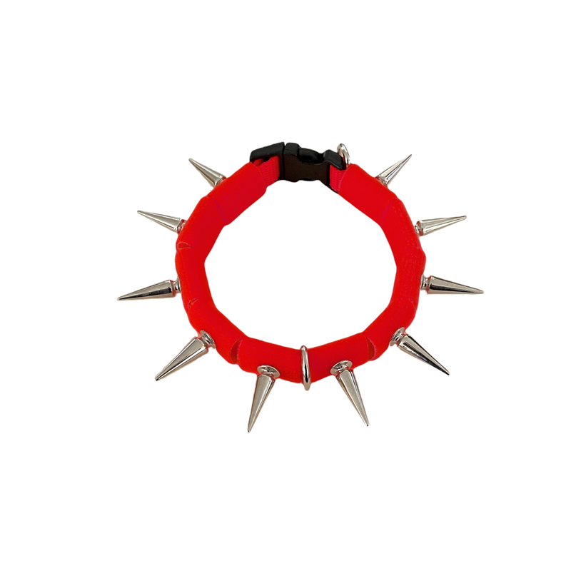 CoyoteVest CoyoteCollar Collar White Smoke Small / Red
