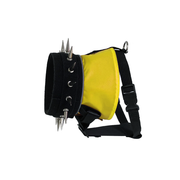 CoyoteVest BullyHarness Vest White Smoke Medium / Yellow