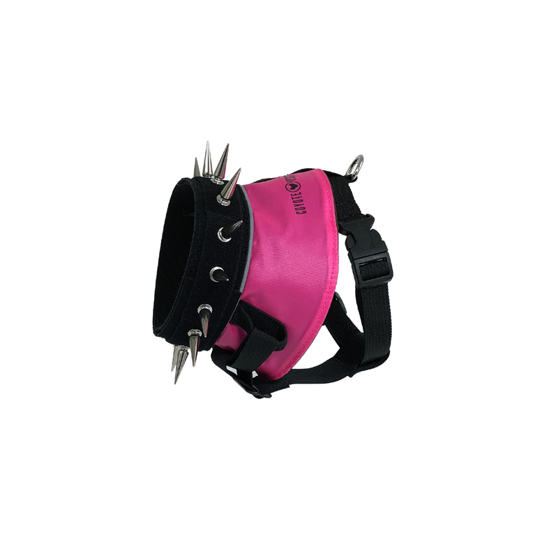 CoyoteVest BullyHarness Vest White Smoke Small / Neon Pink