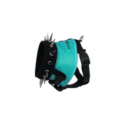 CoyoteVest BullyHarness Vest White Smoke Small / Turquoise