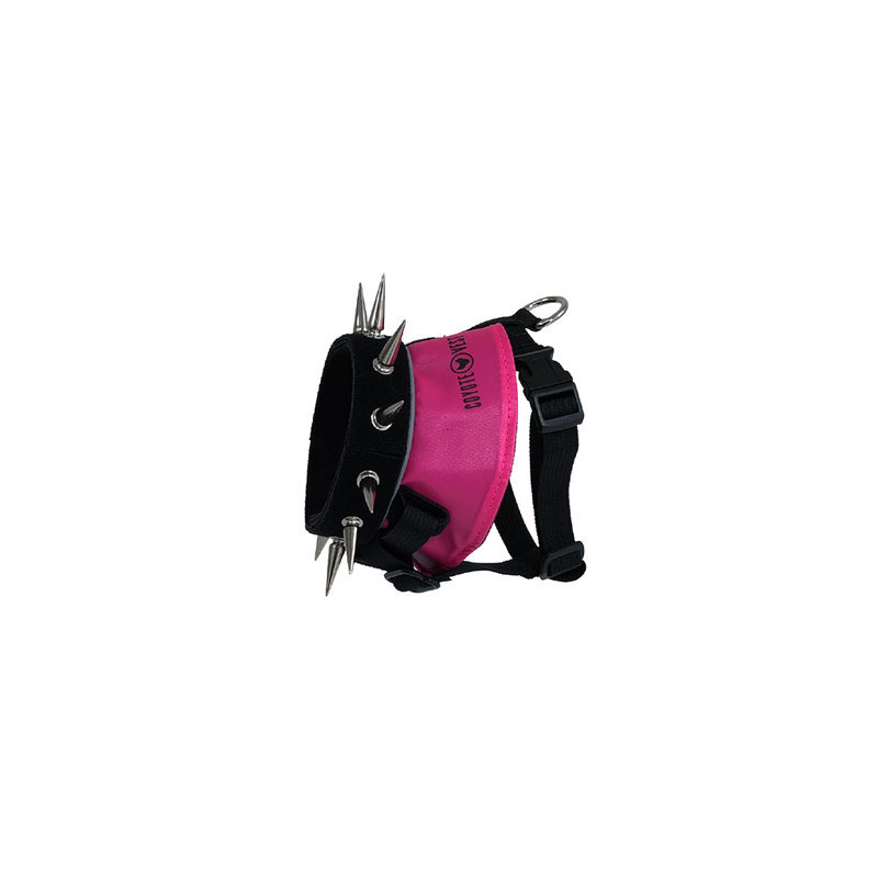 CoyoteVest BullyHarness Vest White Smoke Mini / Neon Pink