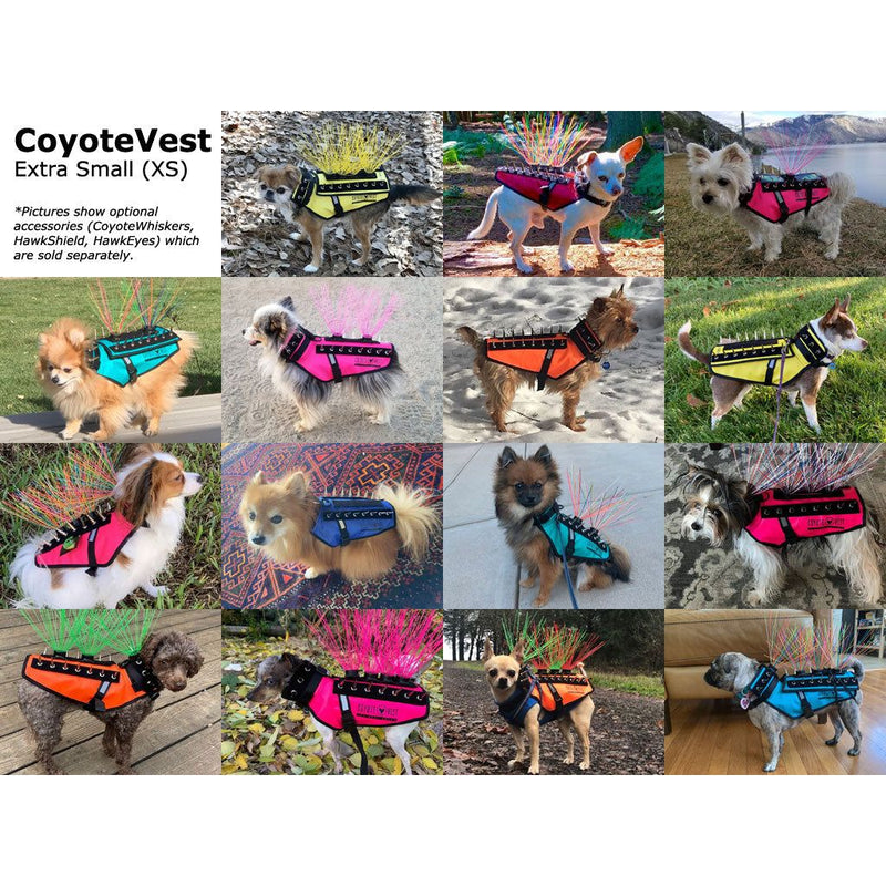 CoyoteVest CoyoteVest Vest White Smoke Mini / Yellow,Mini / Neon Pink,Mini / Turquoise,Mini / Red,Mini / Royal Blue,Mini / Texas Tan,Mini / Fluorescent Orange,Extra Small / Yellow,Extra Small / Neon Pink,Extra Small / Turquoise,Extra Small / Red,Extra Small / Royal Blue,Extra Small / Texas Tan