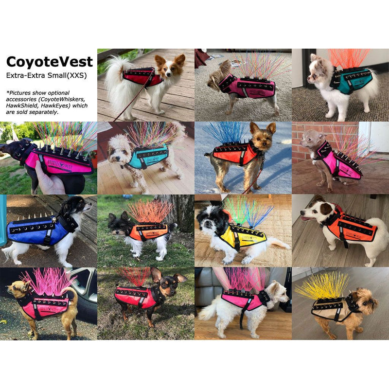 CoyoteVest CoyoteVest Vest Dim Gray Mini / Yellow,Mini / Neon Pink,Mini / Turquoise,Mini / Red,Mini / Royal Blue,Mini / Texas Tan,Mini / Fluorescent Orange,Extra Small / Yellow,Extra Small / Neon Pink,Extra Small / Turquoise,Extra Small / Red,Extra Small / Royal Blue,Extra Small / Texas Tan