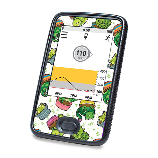 Peelz Cactus Cat Designed for DEXCOM G6 Touchscreen Receiver Peelz/Stickers White Smoke
