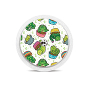 Peelz Cactus Cat for Freestyle Libre 2 Peelz/Stickers White Smoke Sensor Only