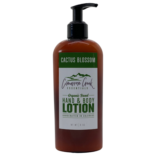 Cimarron Creek Essentials Cactus Blossom Organic Hand & Body Lotion Lotion & Moisturizer Dark Slate Gray 8oz - Plastic Bottle