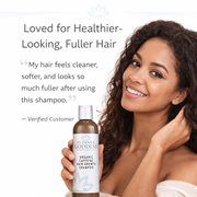 Glimmer Goddess® Organic Skin Care Organic Caffeine Shampoo for Hair Growth – Stimulating Formula Hair Growth White Smoke 8 oz