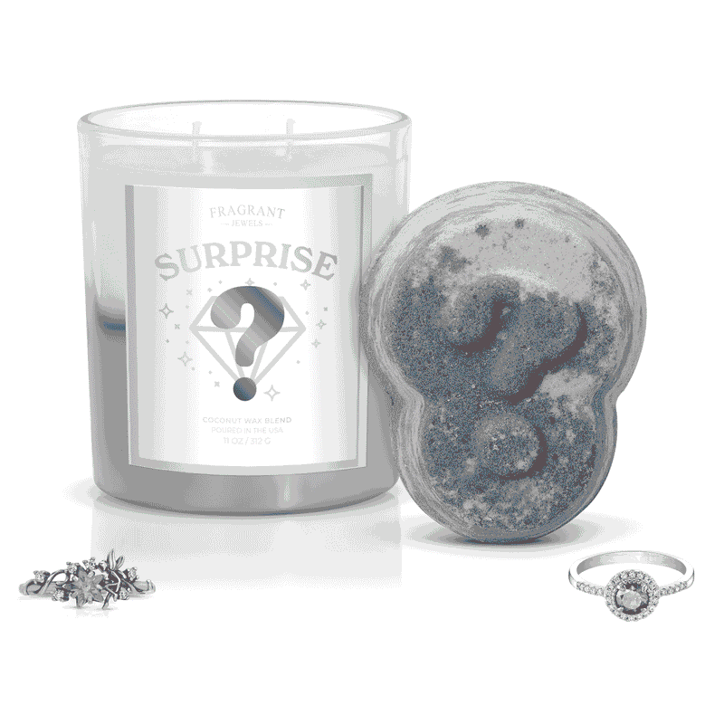 Fragrant Jewels Surprise - Candle and Bath Bomb Set Bundle (Candle & Bath Bomb) White Smoke Ring / 5 / Rhodium Plated,Ring / 6 / Rhodium Plated,Ring / 7 / Rhodium Plated,Ring / 8 / Rhodium Plated,Ring / 9 / Rhodium Plated,Ring / 10 / Rhodium Plated,Ring / 5 / 925 Sterling Silver,Ring / 6 / 925 Sterling Silver,Ring / 7 / 925 Sterling Silver,Ring