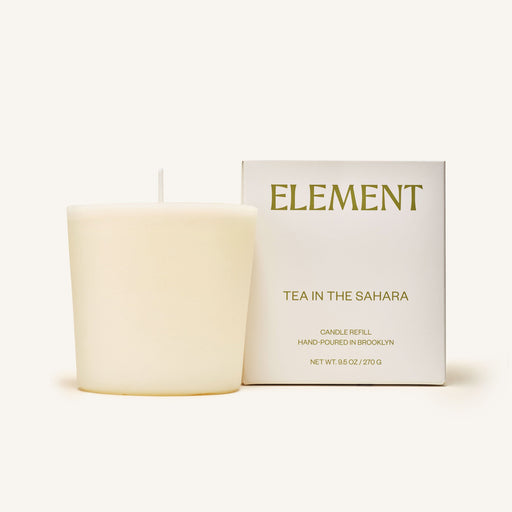 Element Brooklyn Tea in the Sahara Candle Refill Candle Refills Light Gray