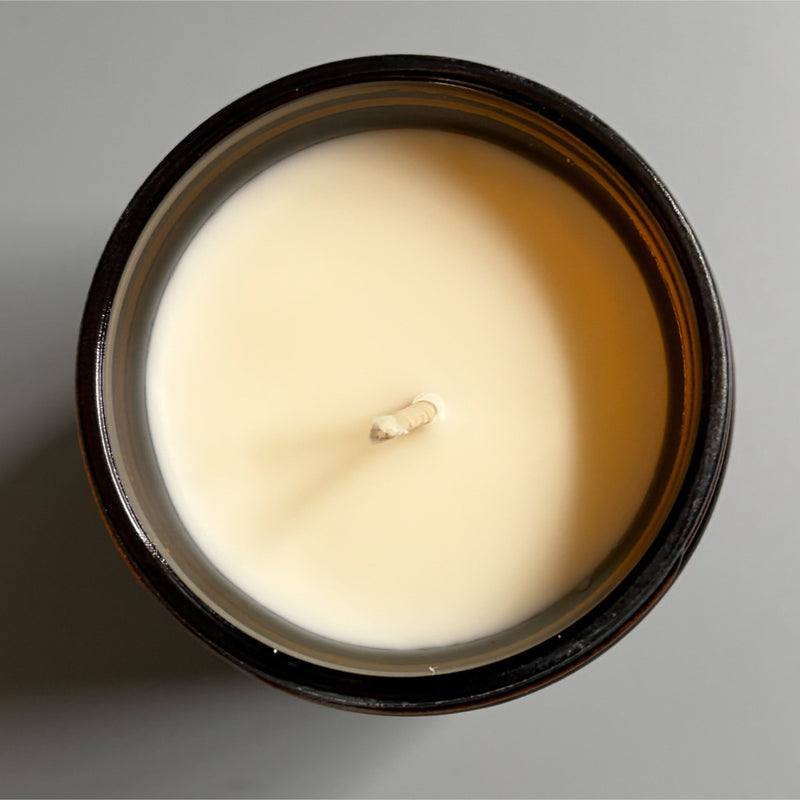 Long Rifle Soap Co. Chypre No. 3 Candle by Big White Yeti | 9 oz Amber Jar Candle Dark Gray
