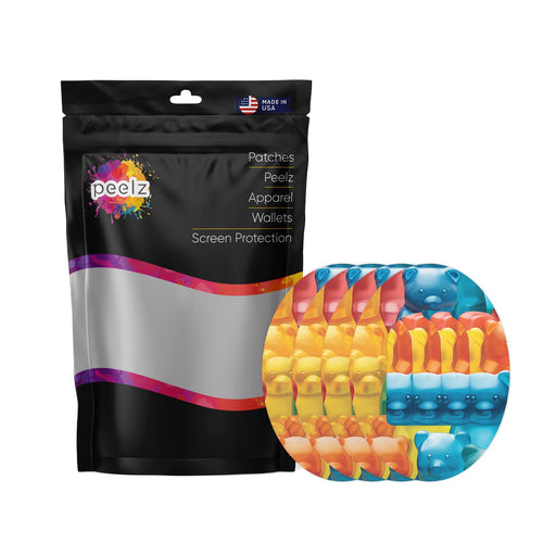 Peelz Candy Bears Pod Patch Tape - Pump Peelz Patch Medical Tape White Smoke 4-Pack (Set of 4 Patches)