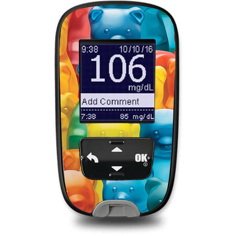 Peelz Candy Bears Sticker for the Accu-Chek Guide Glucometer Peelz/Stickers White Smoke