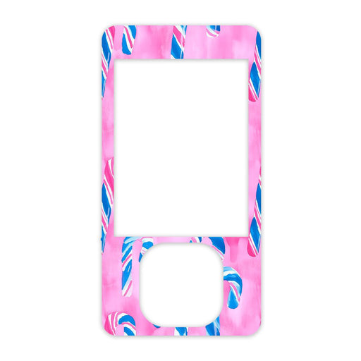 Peelz Candy Canes Sticker for DEXCOM G7 and G6 Touchscreen Receiver Peelz/Stickers White Smoke