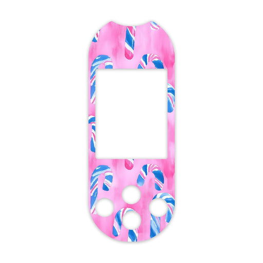 Peelz Candy Canes Sticker for OneTouch Verio Reflect Glucometer Peelz/Stickers White Smoke