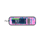 Peelz Candy Canes Sticker for Bayer Contour Next Glucometer Peelz/Stickers White Smoke